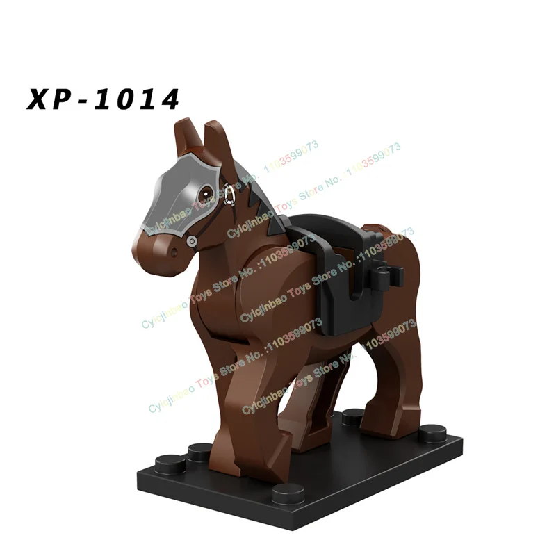 Medieval Military War Horse Building Blocks Mini Ancient Action Figures Accessories Toy For Children Gift XP1011-XP1016