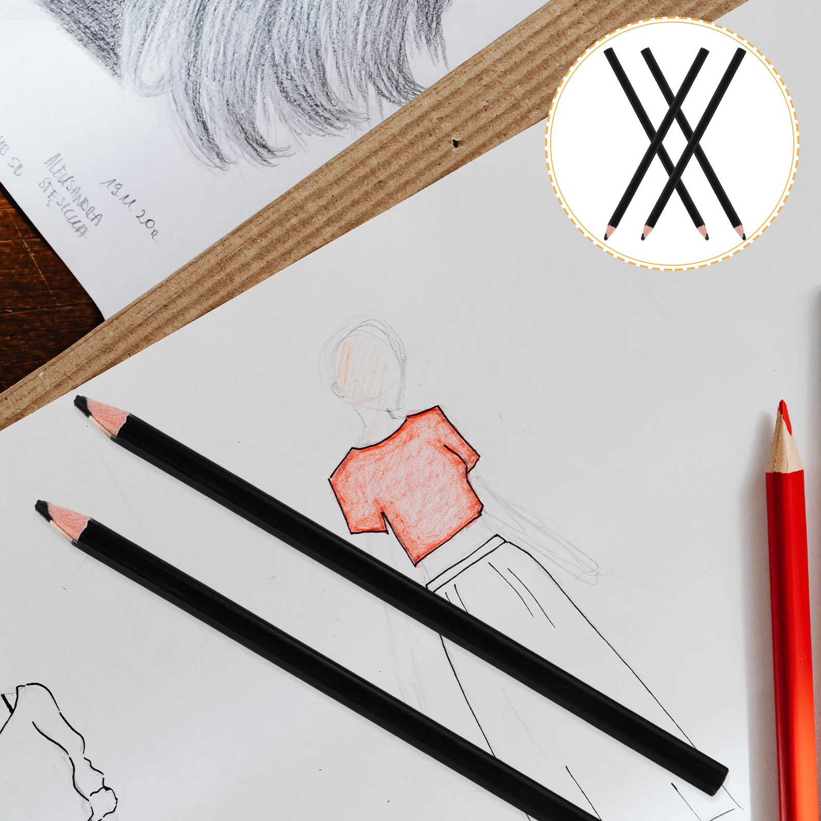 4 قطع قلم تحديد خاص متعدد الأغراض للزجاج المعدني والسيراميك والرسم وأدوات العمل والخياطة الصناعية #5