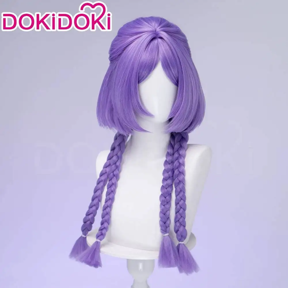 DOKIDOKI Anime Game Wigs Ana Cosplay Wig With Specially Tinted Scalp Top And Braided Hair Halloween Cosplay Wig Party Cos Wigs