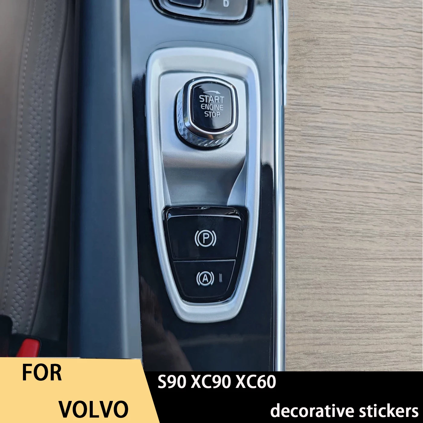 

Suitable for 26 Volvo S90 XC90 XC60 electronic handbrake decorative stickers
