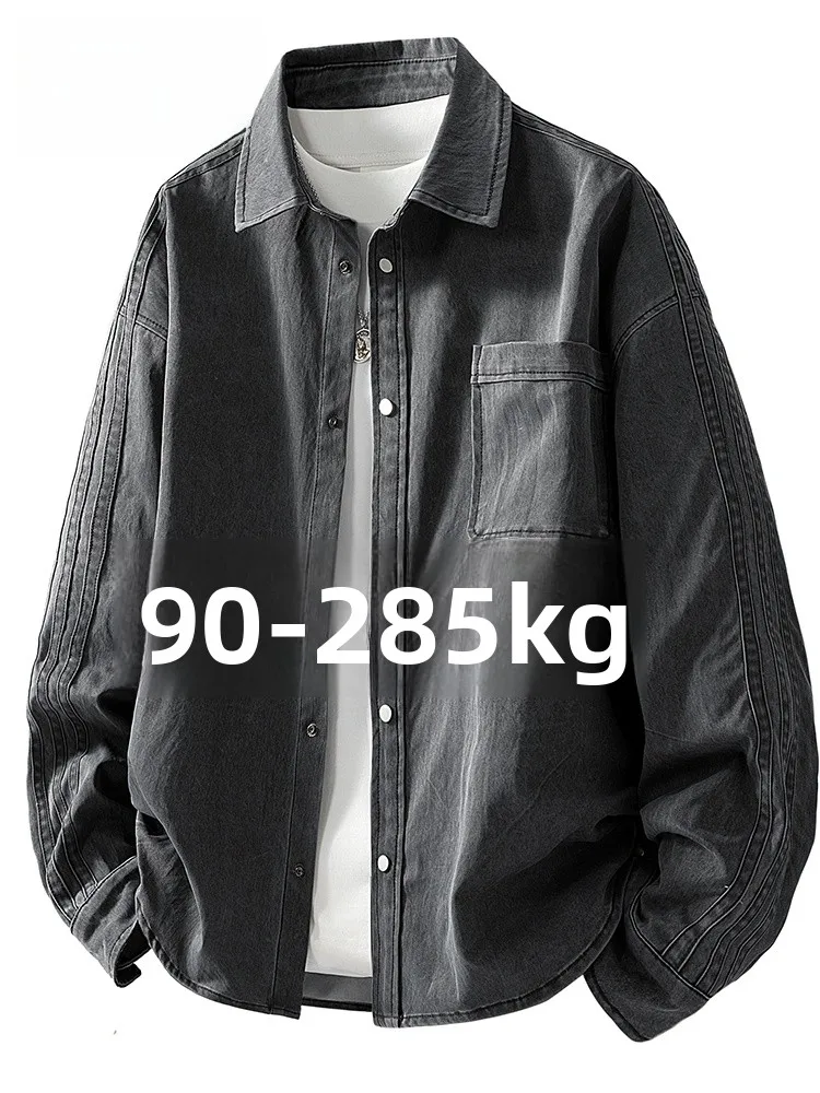 

Мужская повседневная куртка большого размера American Sle, весенне-осенняя модная свободная универсальная длинная свековая повседневная куртка irt Jaet