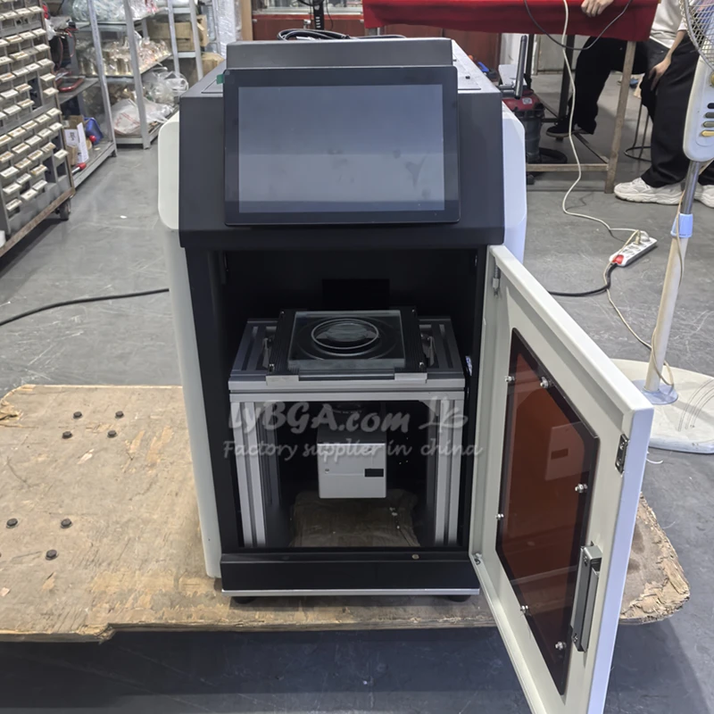 Macchina per incisione laser con sfera di cristallo di vetro LY-A04A Luce verde viola Luce 1W 5W 6W Macchine per fresatura per incisione laser in fibra