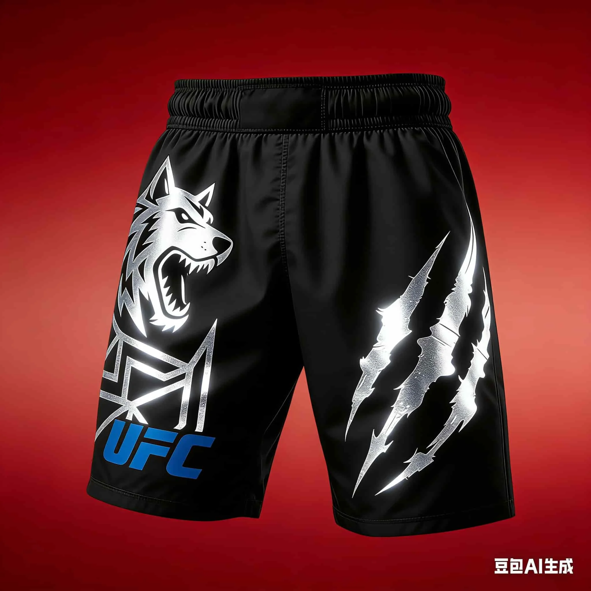 

New UFC MMA Wolf King Khamzat Chimaev Fighting Night Shorts Men Women Loose Breathable Quick Drying Combat Sports Shorts