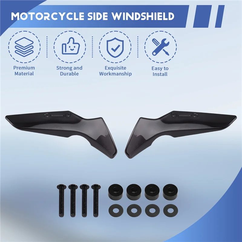 

For MT-125 MT-15 MT125 MT15 2020-2023 Compatible Windshield Side Wind Deflector Spoiler Fly Screen Motorcycle Accessories