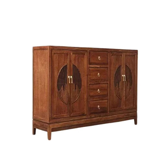 

New Chinese style, household, solid wood sideboard, elm, storage locker