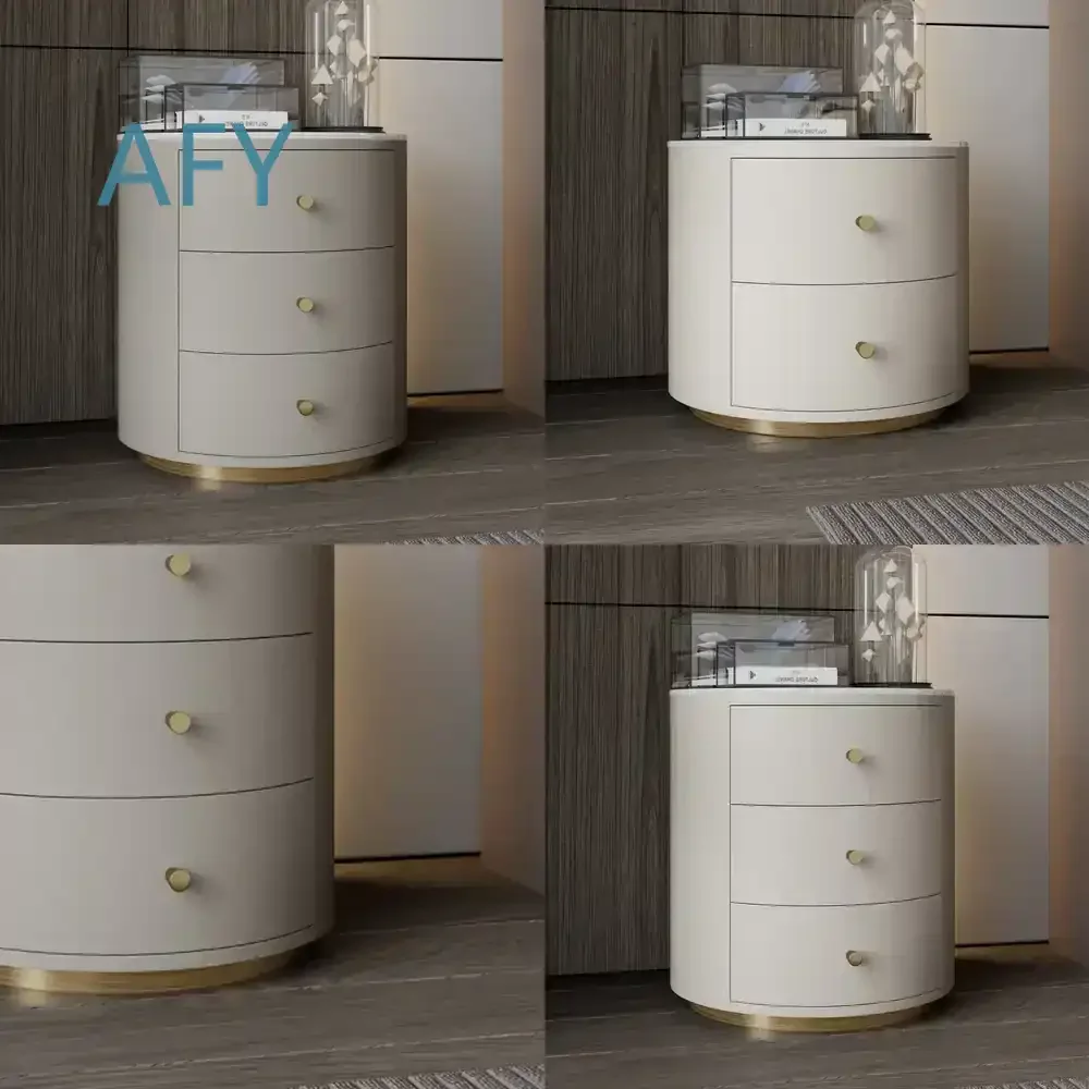 Fashion Drawers for Nordic Coffee Nightstands for Mobile White Modern Luxury Bedside Tables for Cheap Low Home Furniture for