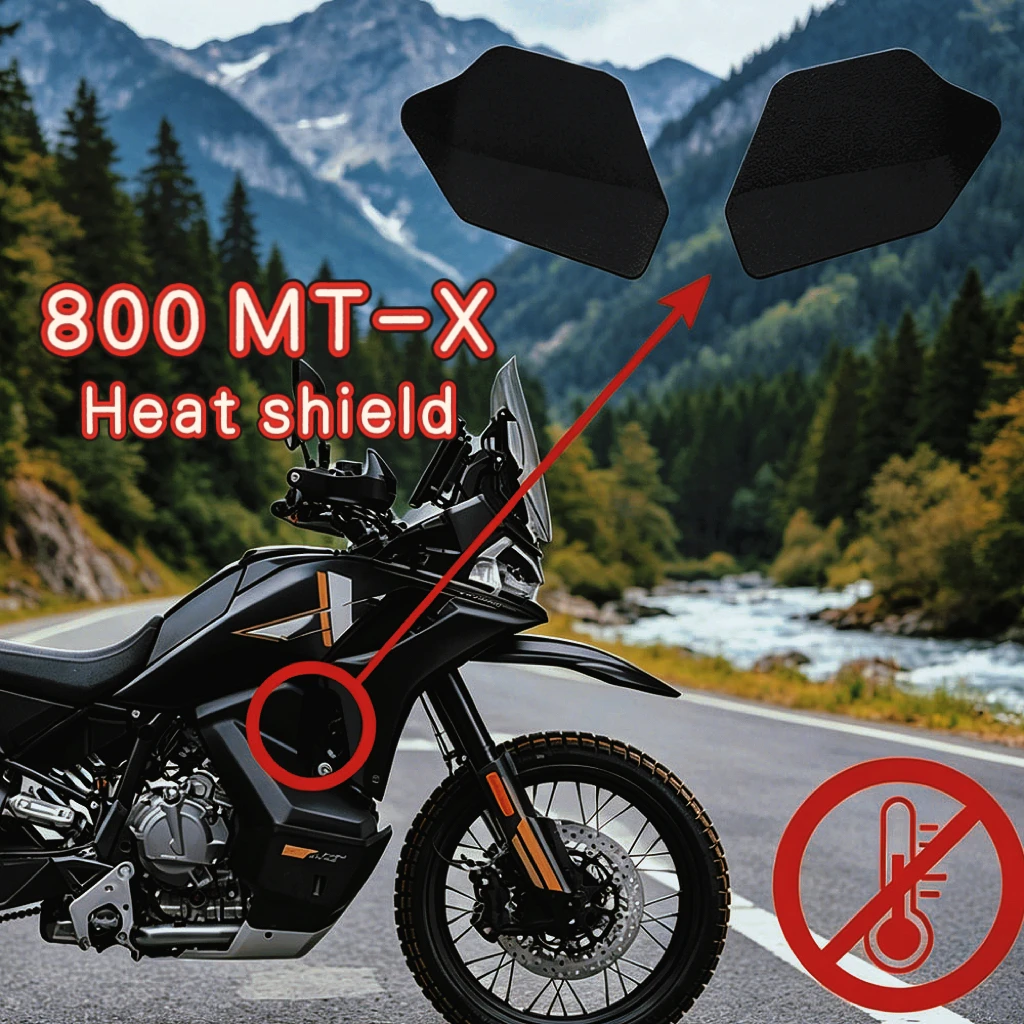  For CFMOTO 800 MT-X Motorcycle Accessories Radiator Airflow Air Deflectors Heat Deflector Side Fairing Engine Deflect