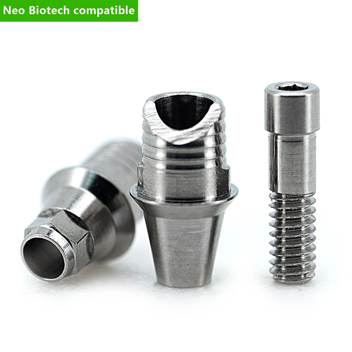 Titanium Ti Base GEO TiBase Abutment Tibase for Neo Biotech CAD/CAM Prosthetic Parts Custom Milling Abutment OEM Factory Price