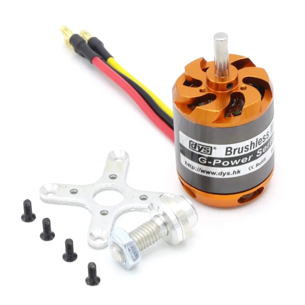 DYS Aeromodel 2225 2822 2212 2826 2830 2836 3530 3536 3542 3548มอเตอร์ไร้แปรงสำหรับ RC Multicopters เครื่องบินคงที่-ปีกเครื่องบิน