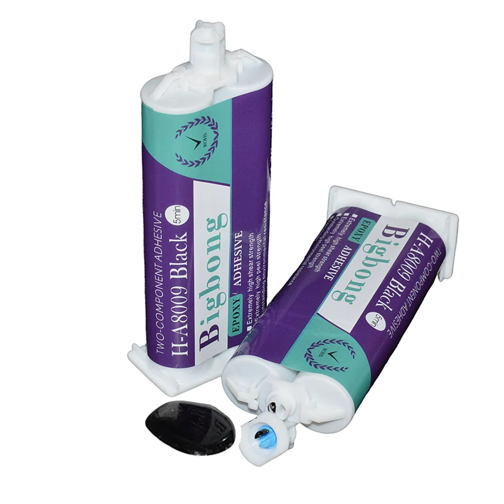Epoxidharz 50ml Schwarzer Dichtungskleber 1:1 Zweikomponenten Transparenter AB-Kleber Starker Strukturkleber für 50ml 1:1 Kartuschenpistole – Detail 5
