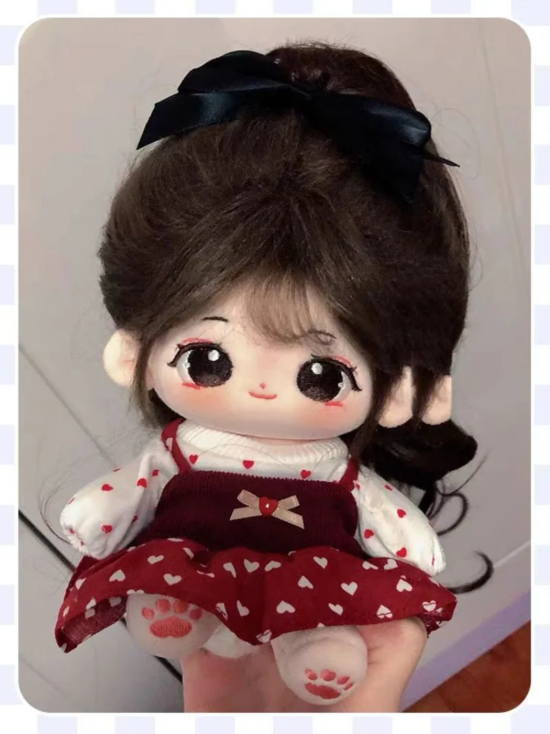 20cm Cute Plush Dolls Idol Clothes Dressing Cartoon Customization Figure Toys Soft Stuffed toys baby Children Birthday Xmas Gift