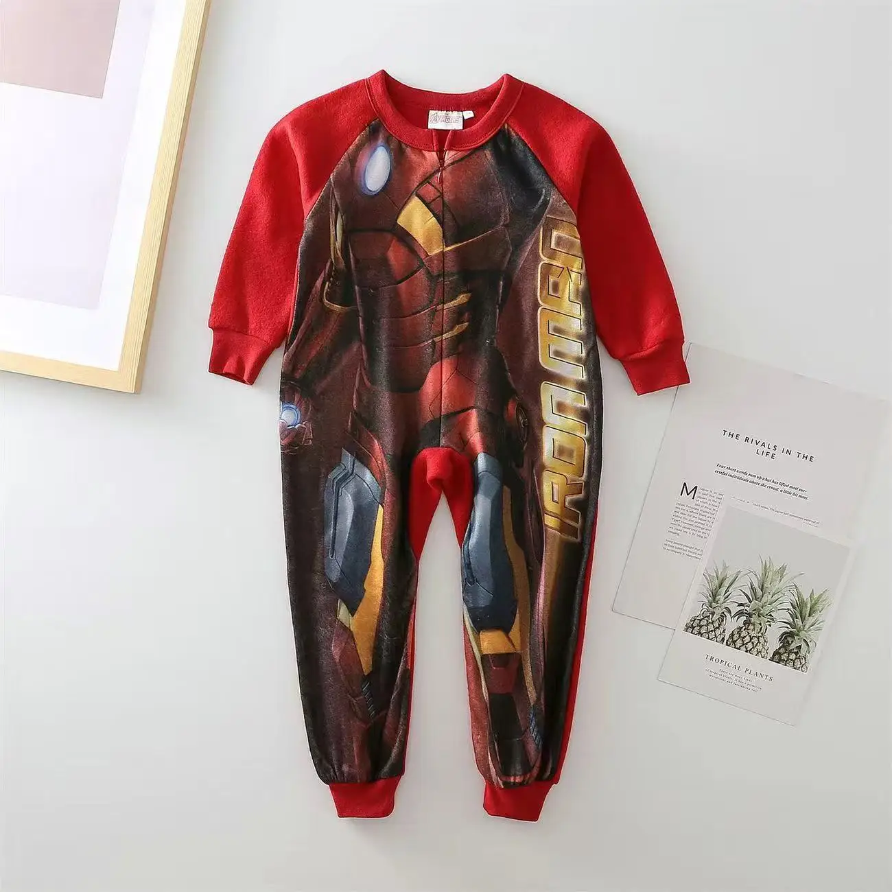 Spring Autumn Baby Boy Long Sleeve Rompers Girl Cartoon Spider Man Iron Man McQueen Cars Princess Print Jumpsuit Kid Outfit 2-4T