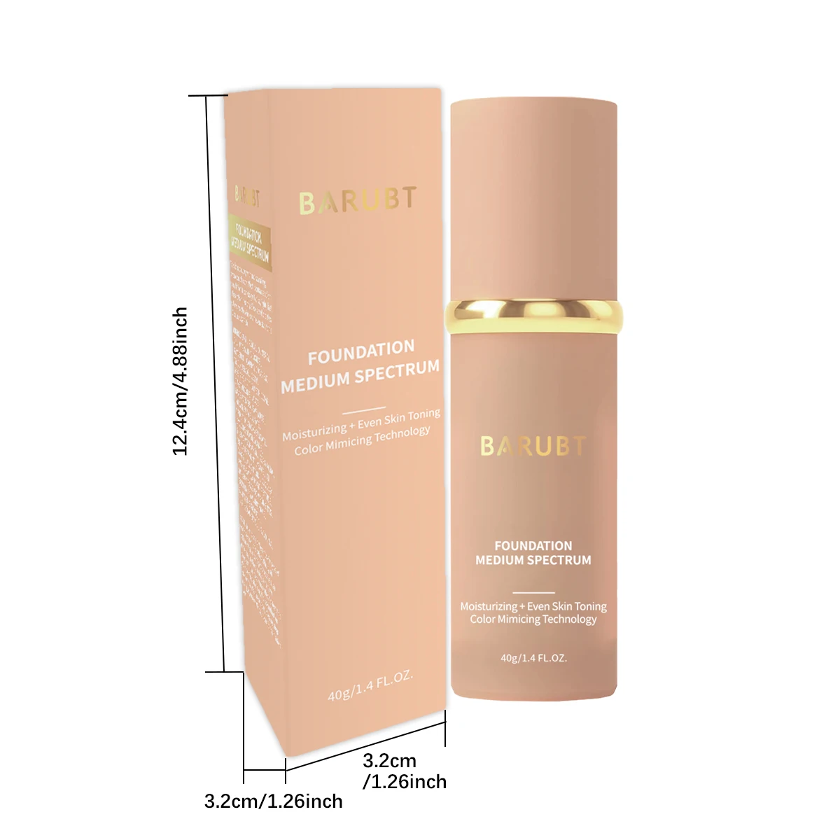 BARUBT Temperature Change Facial Cream 30ml Facial Makeup and Cosmetics, Story Moisturizing, Waterproof Sweating and Not Makeup