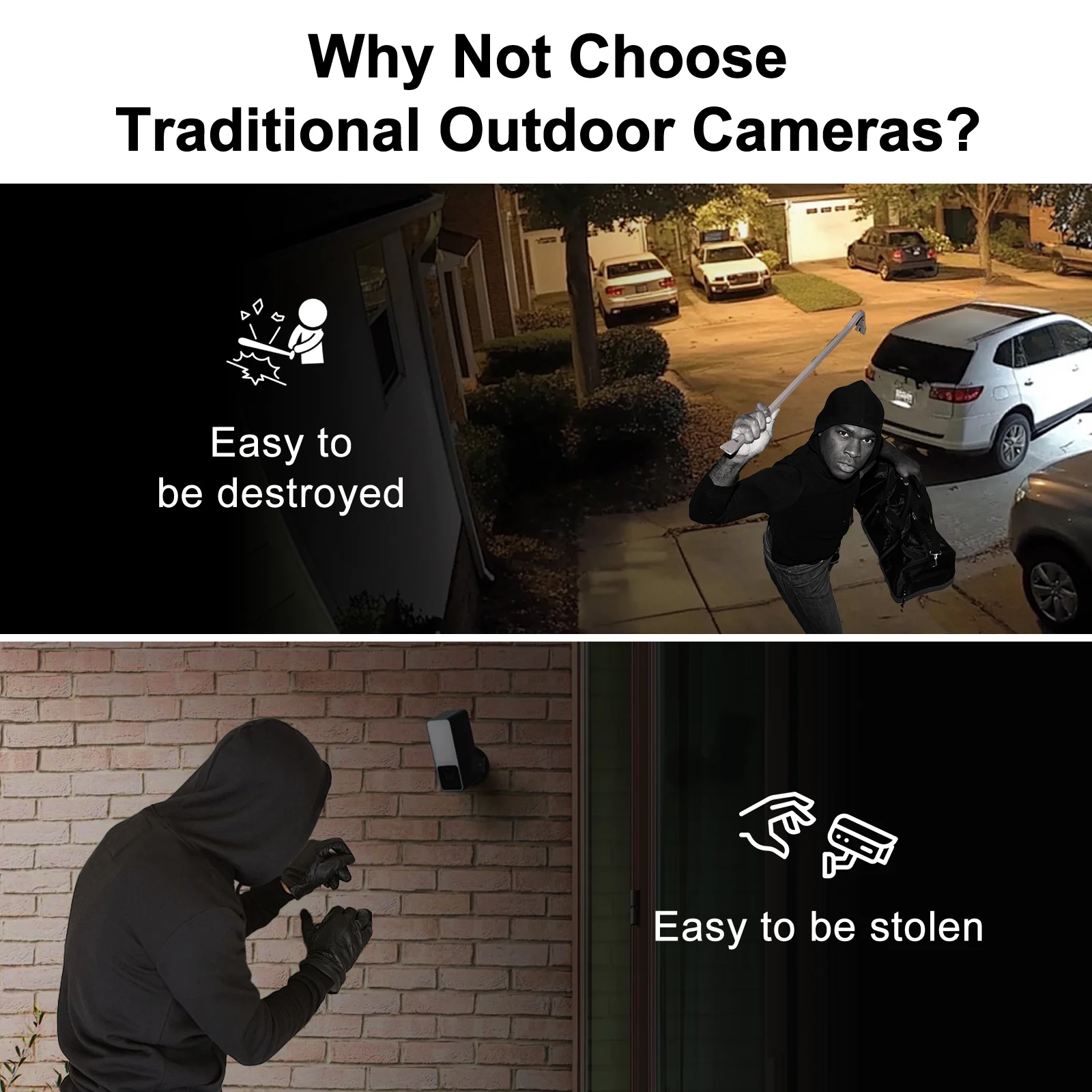 2025 New Indoor Security Window Camera, High-definition Full-color Night Vision, Two-way Audio and 110° Wide-angle Home