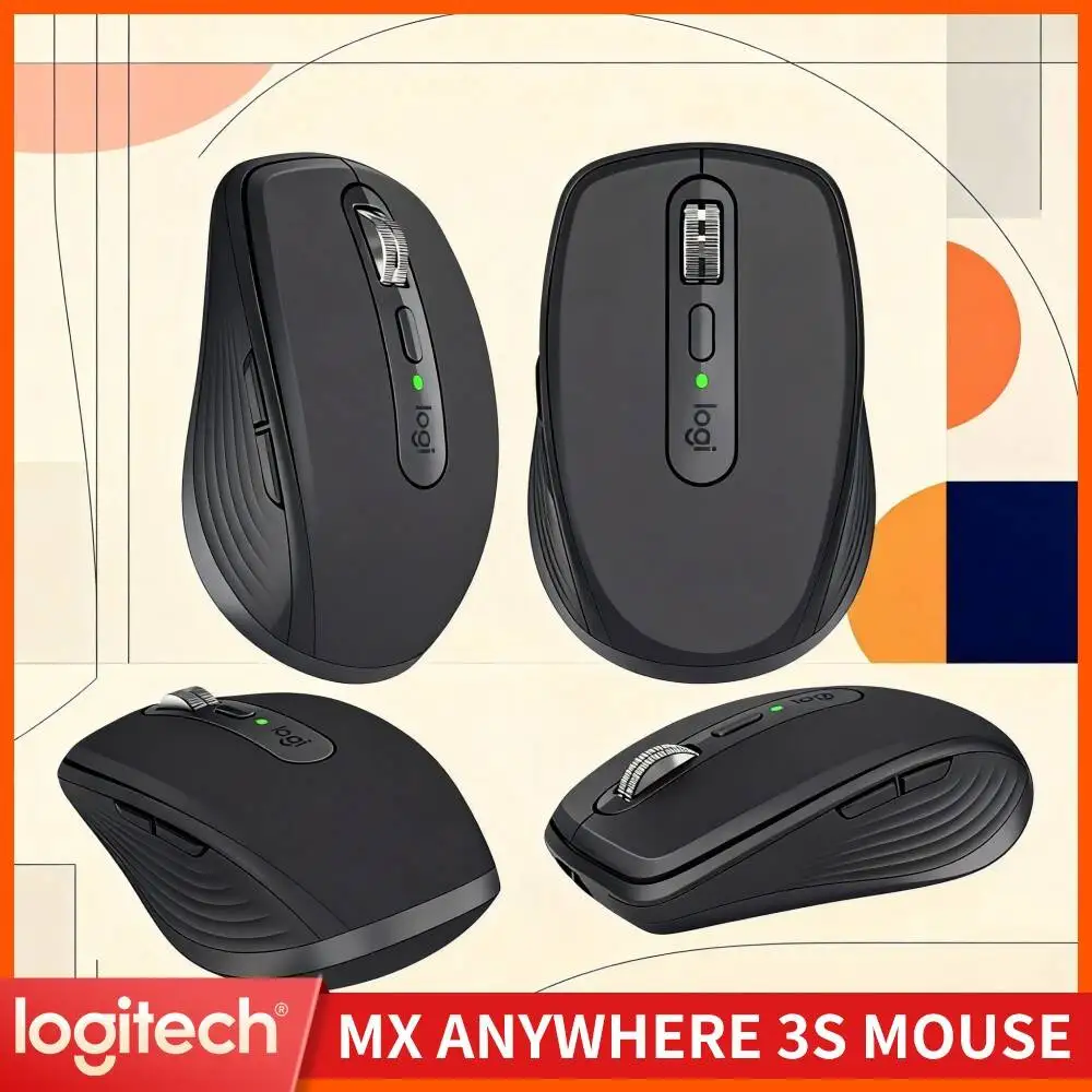 Logitech MX Anywhere 3S Ergonomic Mouse for Graphic Designers High DPI Precision
