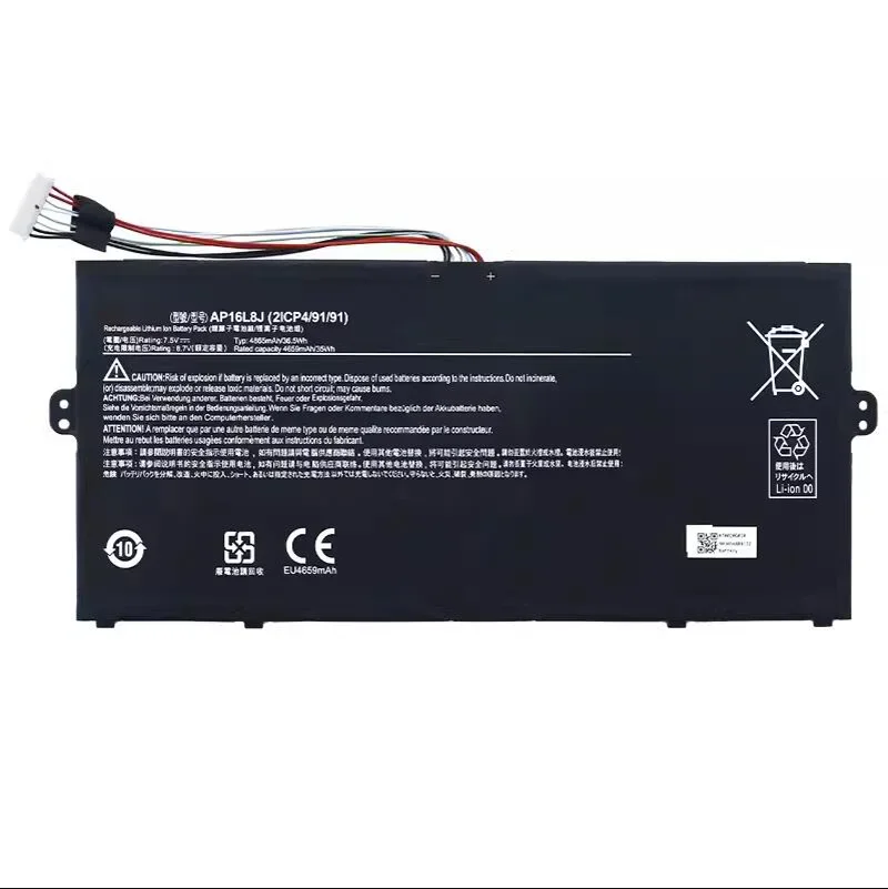 7.5V 36.5WH Laptop Battery AP16L8J for ASUS Swift 5 SF514-52T 53T 51 SP111-31 32 33 34 N17W3