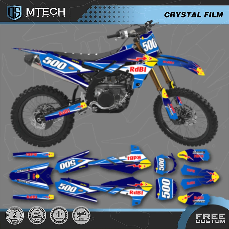 

DSMTECH Motorcycle Decals Sticker kits Graphics for Yamaha YZ450F YZF 450 2018-2022 YZ250F YZF250 2019 2020 2021 2022 2023 003