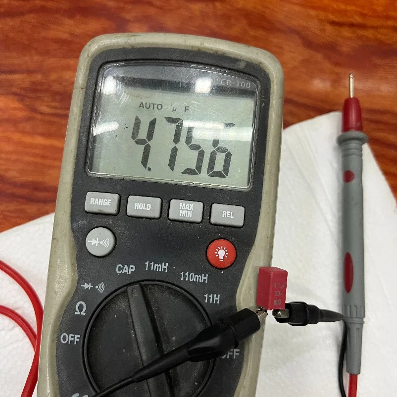 475 50V 4.7UF 63V 4U7 MKS2 pin pitch 5mm audio capacitor disassembly machine