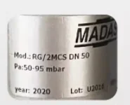 MADAS Pressure regulating and reducing valve RC052 DN32 2bar RC062 DN40 2bar RCS06 DN40 5bar RG/2MC DN50 1bar RG/2MCS DN50 2bra