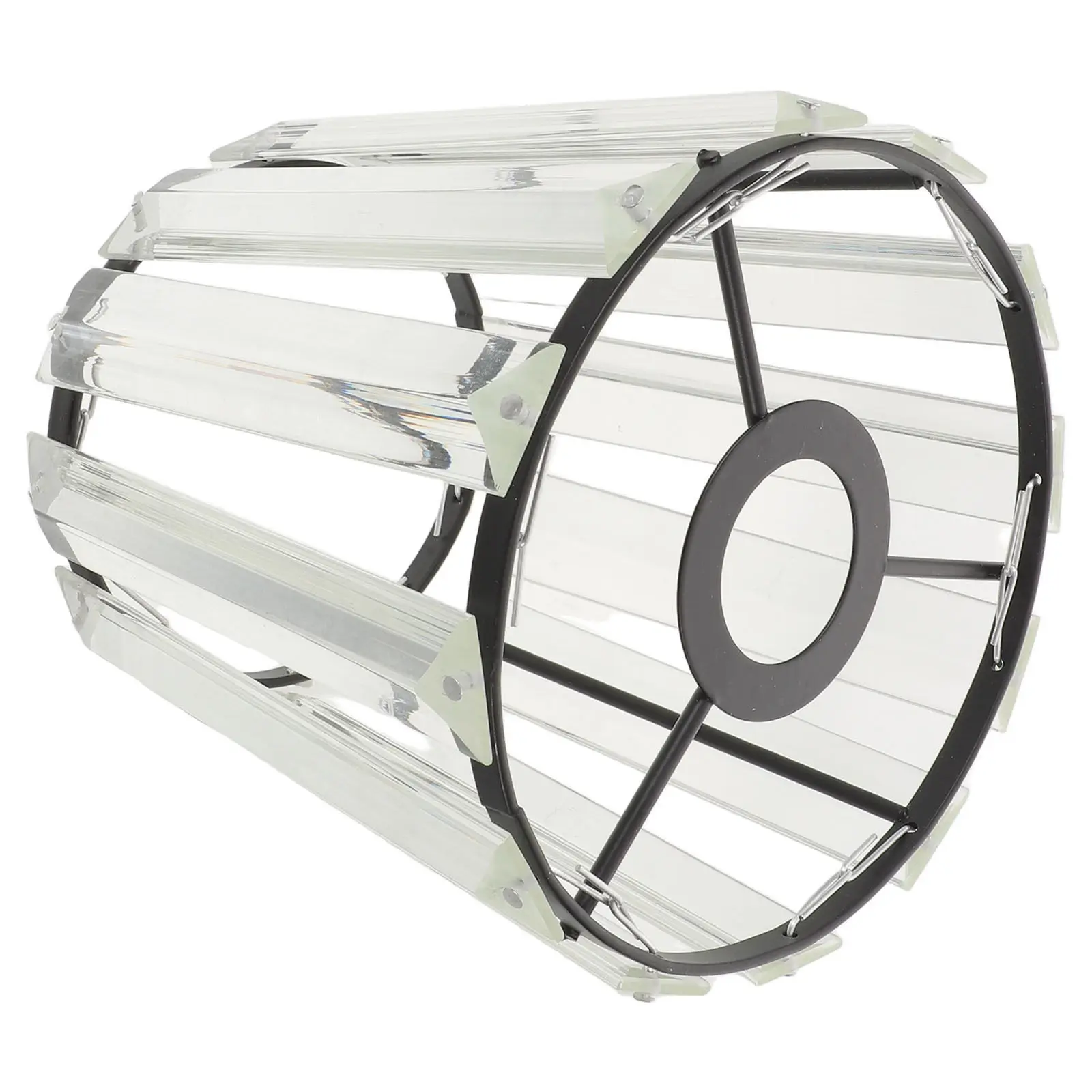 

Маленький хрустальный стеклянный плафон E14, черный, декоративный, на прищепке, защитный кожух для лампы, для настенного светильника, для спальни, гостиной