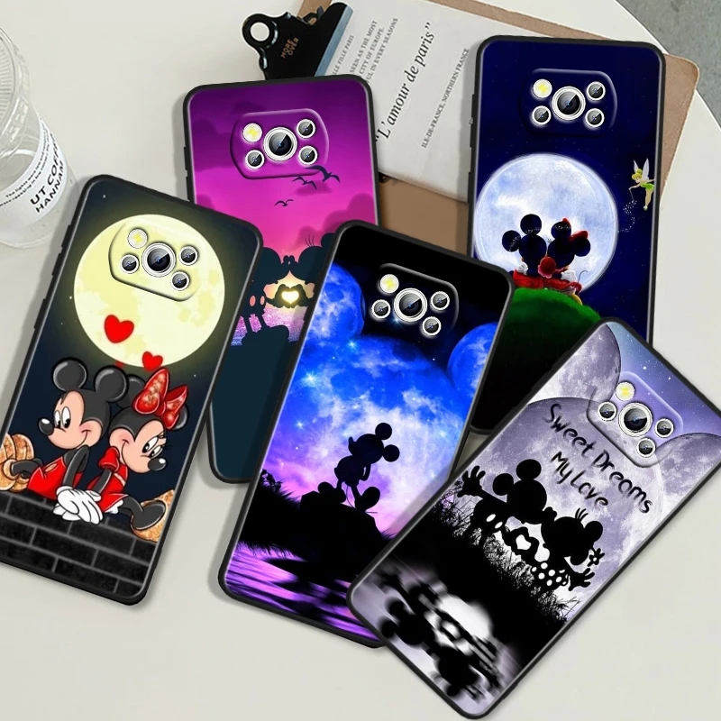 Disney Mickey Minnie For Honor V20 10i 10X 9S 9X 9C 9A 8X 8C 8A 7S 7C 7A Magic 5 Lite Pro MAX Black Soft Phone Case