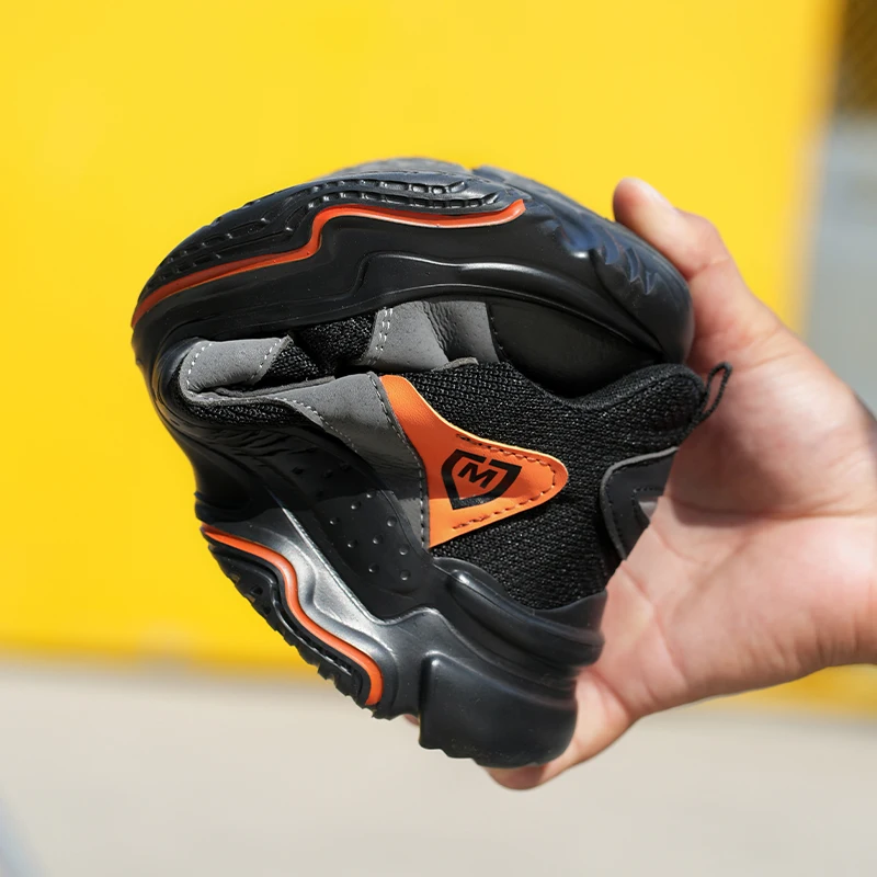 أحذية أمان مريحة من الصلب لأصابع القدم أحذية عمل خفيفة الوزن للرجال أحذية غير قابلة للانزلاق مضادة للسحق ومضادة للثقب أحذية غير قابلة للتدمير #4