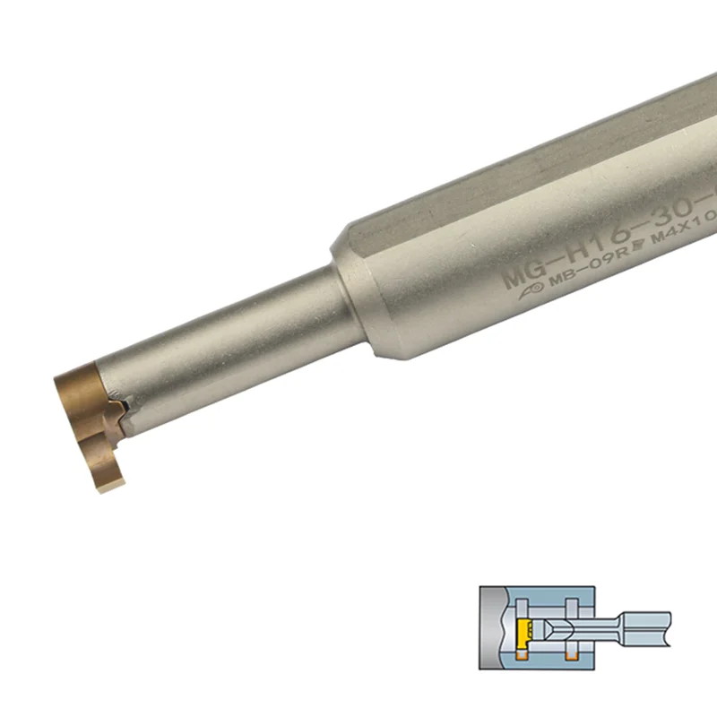 NEW Grooving Tool Holder MG-H12-16-05R MG-H16-20-07R MG-H16-30-09R Internal Slot Cutting Bar Spring Steel CNC Lathe Turning Tool