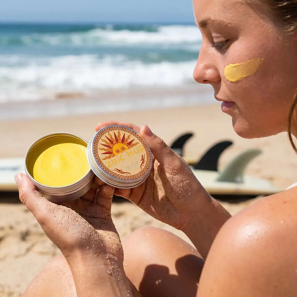 Zinc Mud Sunscreen Stick Waterproof High Coverage Reef Conscious 17g 33g for Surfing Diving Swimming Beach Outdoor Sports