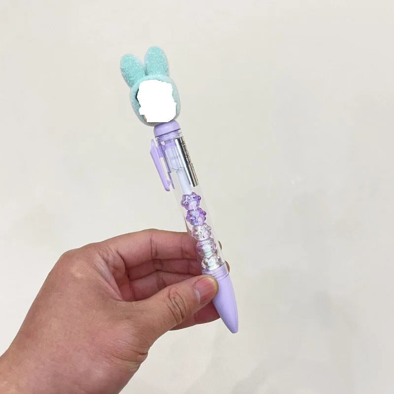 New Mini Cute Adorable Bead String Black Gel Pen Cute Student Pen Creative Gel Pen