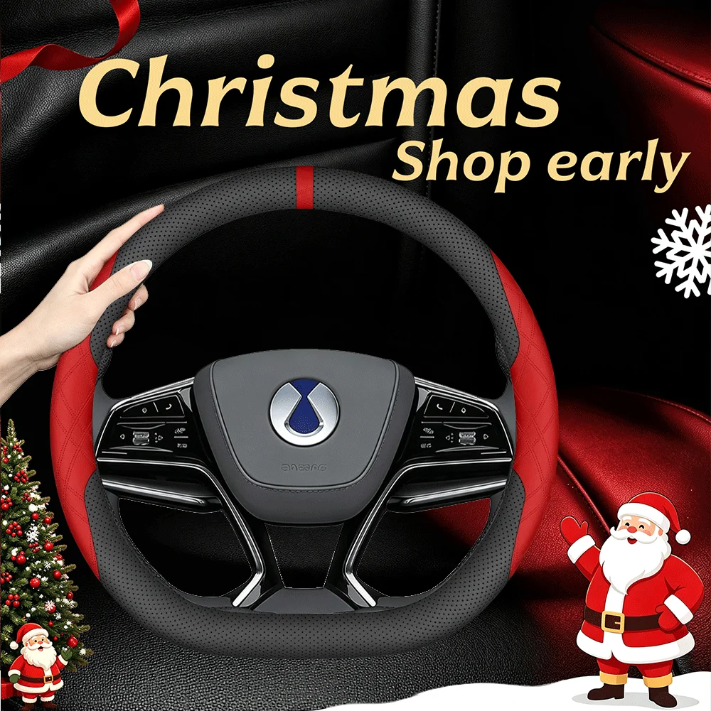 Punched Nappa leather luxury sports steering wheel cover for Renault Austrian Rafale M é gane E-Tech Electric Sc é nic E-Tech