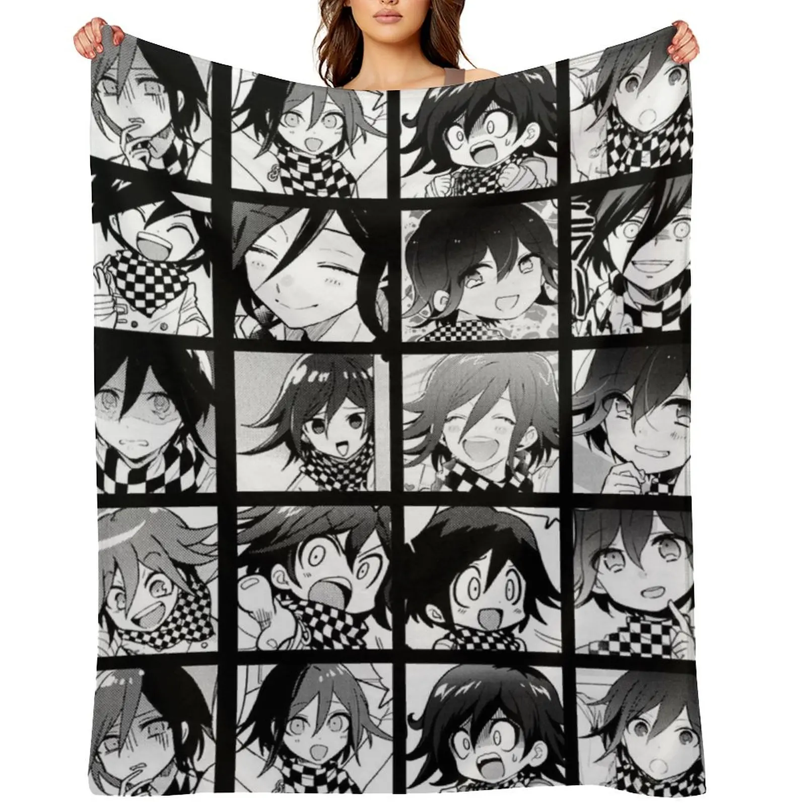 

Kokichi Manga Collection Throw Blanket Summer Beddings warm winter Kid'S Shaggy Blankets