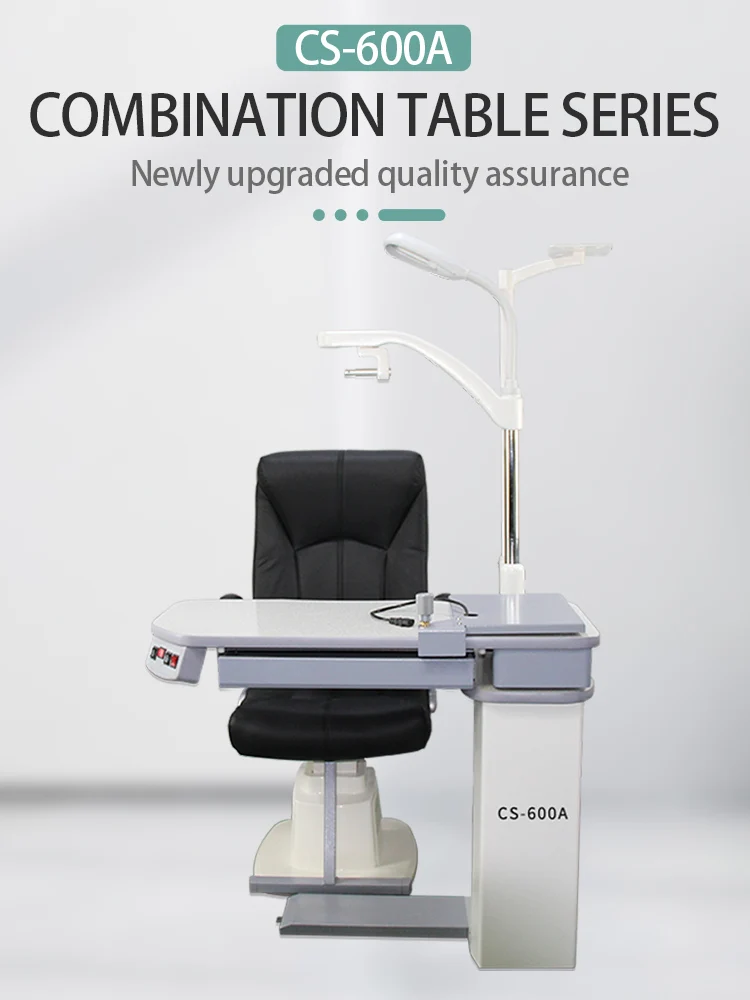 CS-600A Comprehensive Optometry Combination Electric Table and Chair Unit for Ophthalmic Instruments and Medical Equipment