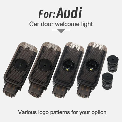 Светодиодный Проектор-подсветка Двери Автомобиля Audi Для A1 A3 A4 A5 A6 A7 A8 R8 Q3 Q5 Q7 Q8 TT - Декоративная Внешняя Лампа
