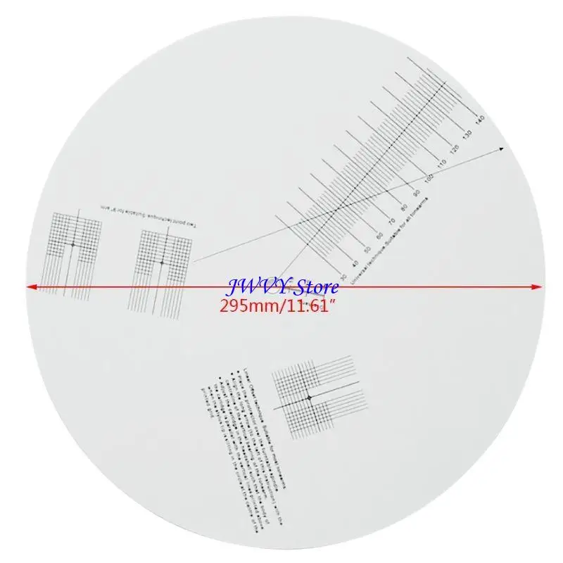 573A Turntable Accessories for LP Vinyl Pickup Calibration Distance Gauge Protractor