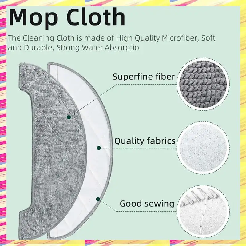 

ABJJ для Imou L11 Pro, Honiture Q6 Pro, Laresar L6 Pro, Airrobo T10+, детали Arnagar S8 Pro, основная боковая щетка, фильтр, швабра