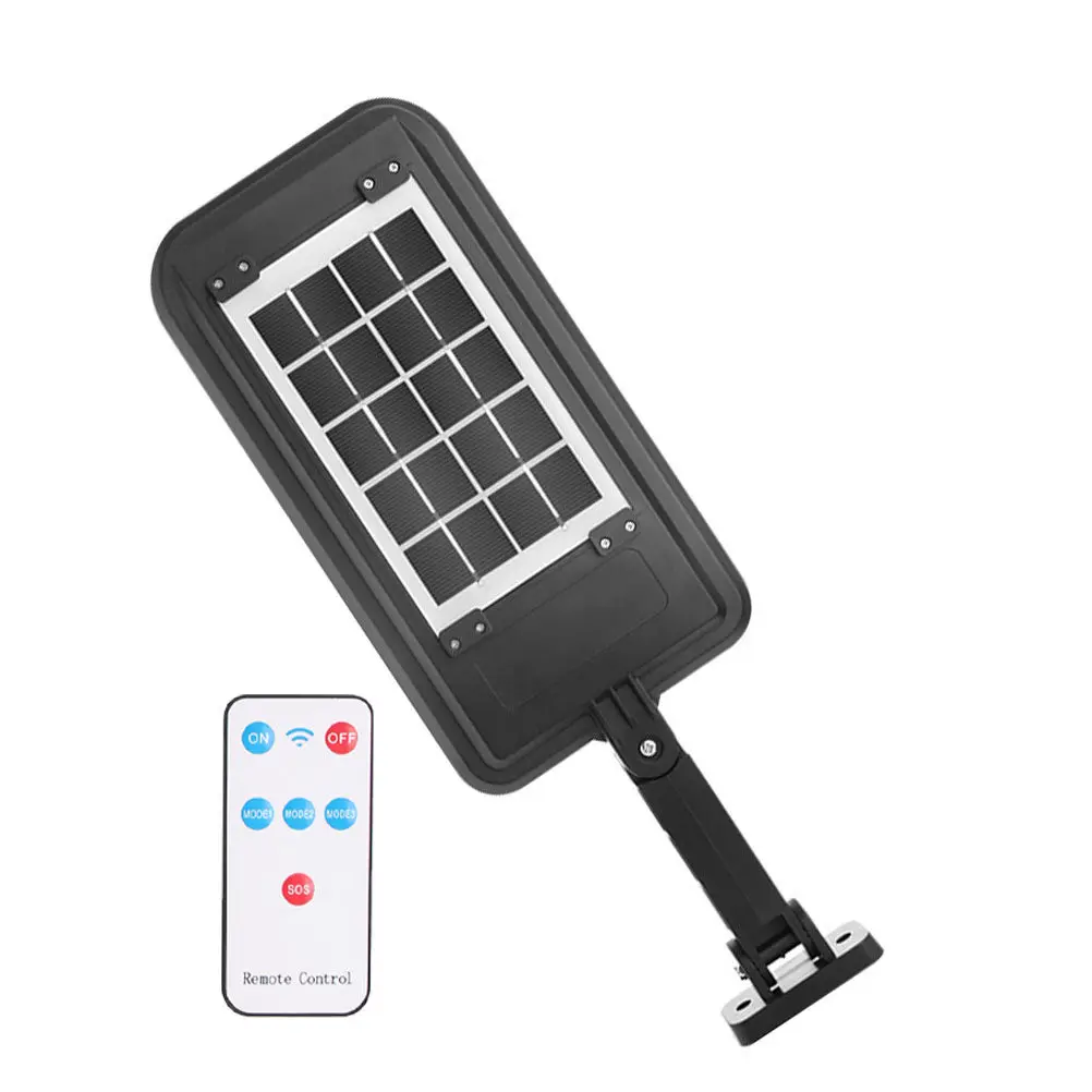 1Set All-in-One Solar Street Light LED Waterproof IP65 Outdoor Lamp with Human Body Sensor Wall Mounted for Courtyard Rural Road
