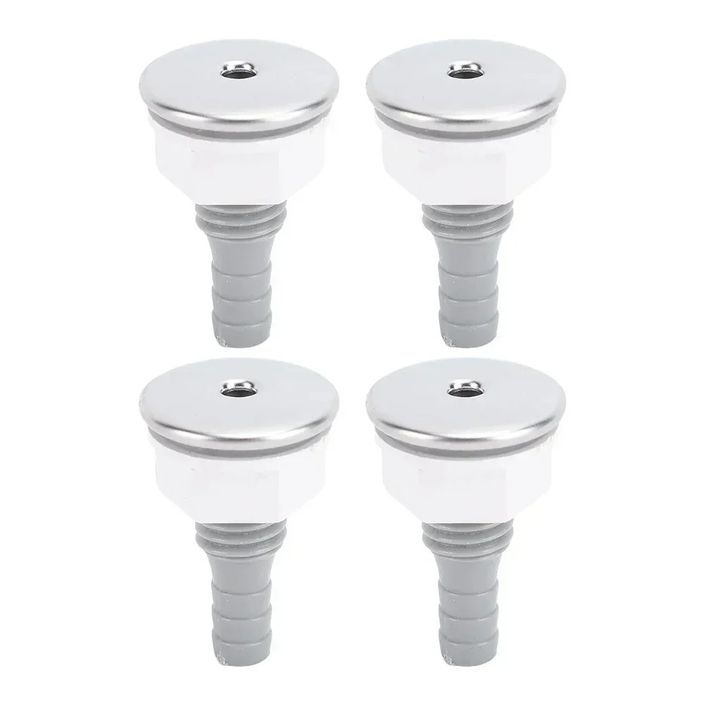 4pcs Bathtub Bubble Jet Nozzle SPA Bathtub Straight Bubble Jet Nozzle Bathtub Air Nozzle Replacement For Hot Tubs Swimming Pools
