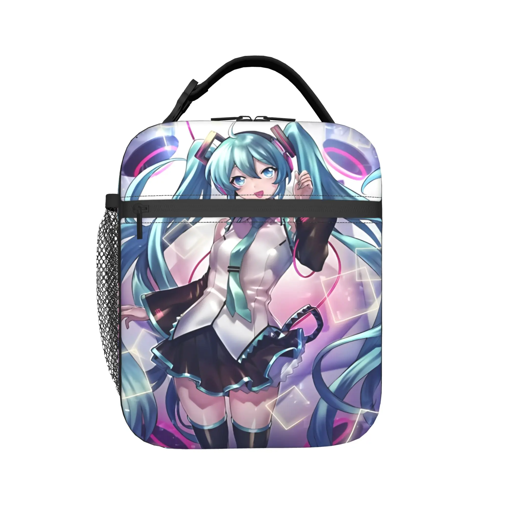 

Anime Waifu Hatsune Miku Merch Insulated Lunch Tote Bag For Picnic Food Storage Bag Portable Thermal Cooler Lunch Boxes