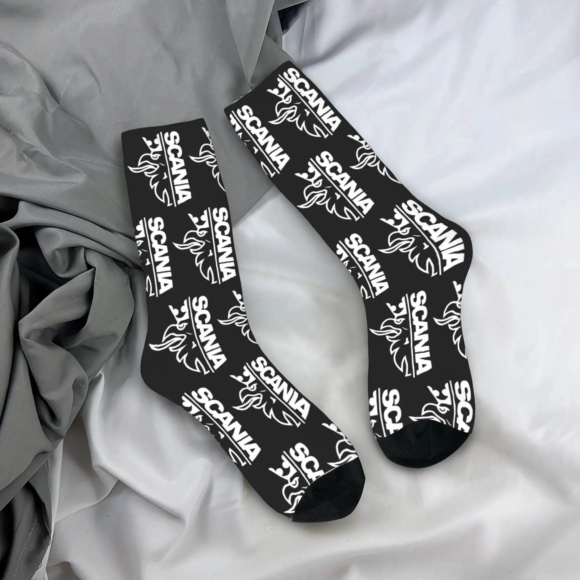 Custom Kawaii S-Saabs S-Scanias Power คลาสสิกโปสเตอร์ถุงเท้าผู้หญิงผู้ชาย 3D พิมพ์ฟุตบอลกีฬาถุงเท้า