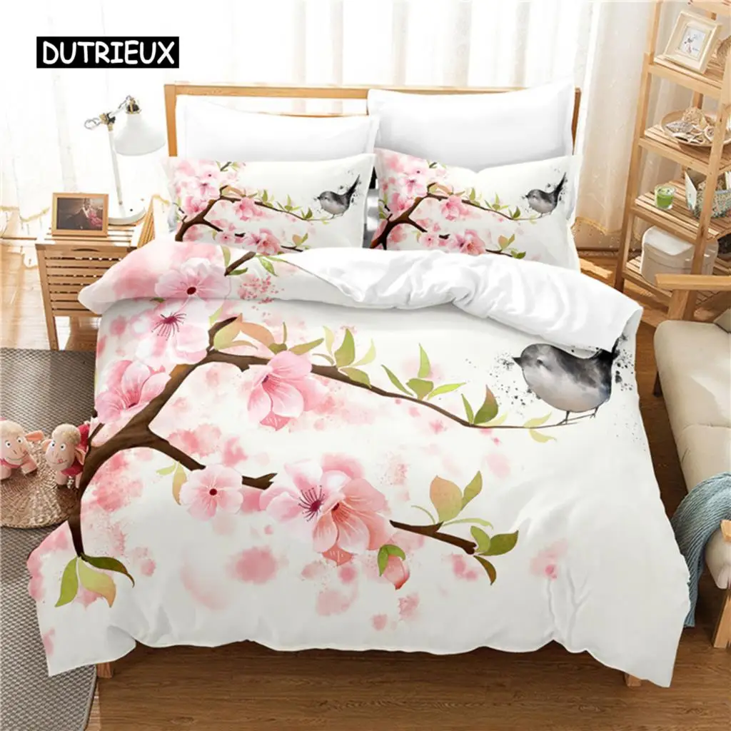 

Branch Flower Bedding Set Duvet Cover Set 3d Bedding Digital Printing Bed Linen Queen Size Bedding Set Fashion Design