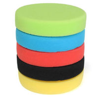 5 Pcs / Set Flat Car Polishing Foam Buffing Sponge Pad Polisher Tool Kit Set 5 Inch Car Accessories Convenient And Effective