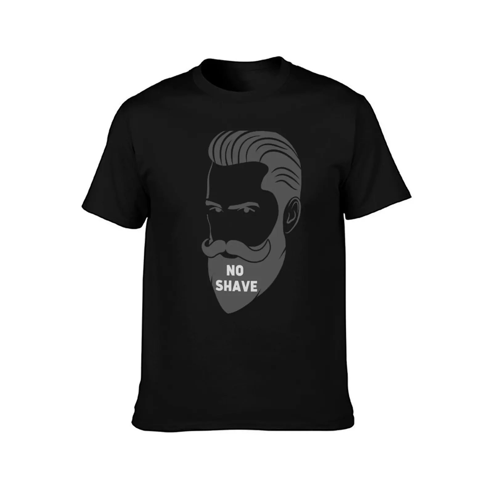 Vintage Men With No shave Illustration T-Shirt cotton t shirts high quality T-Shirt