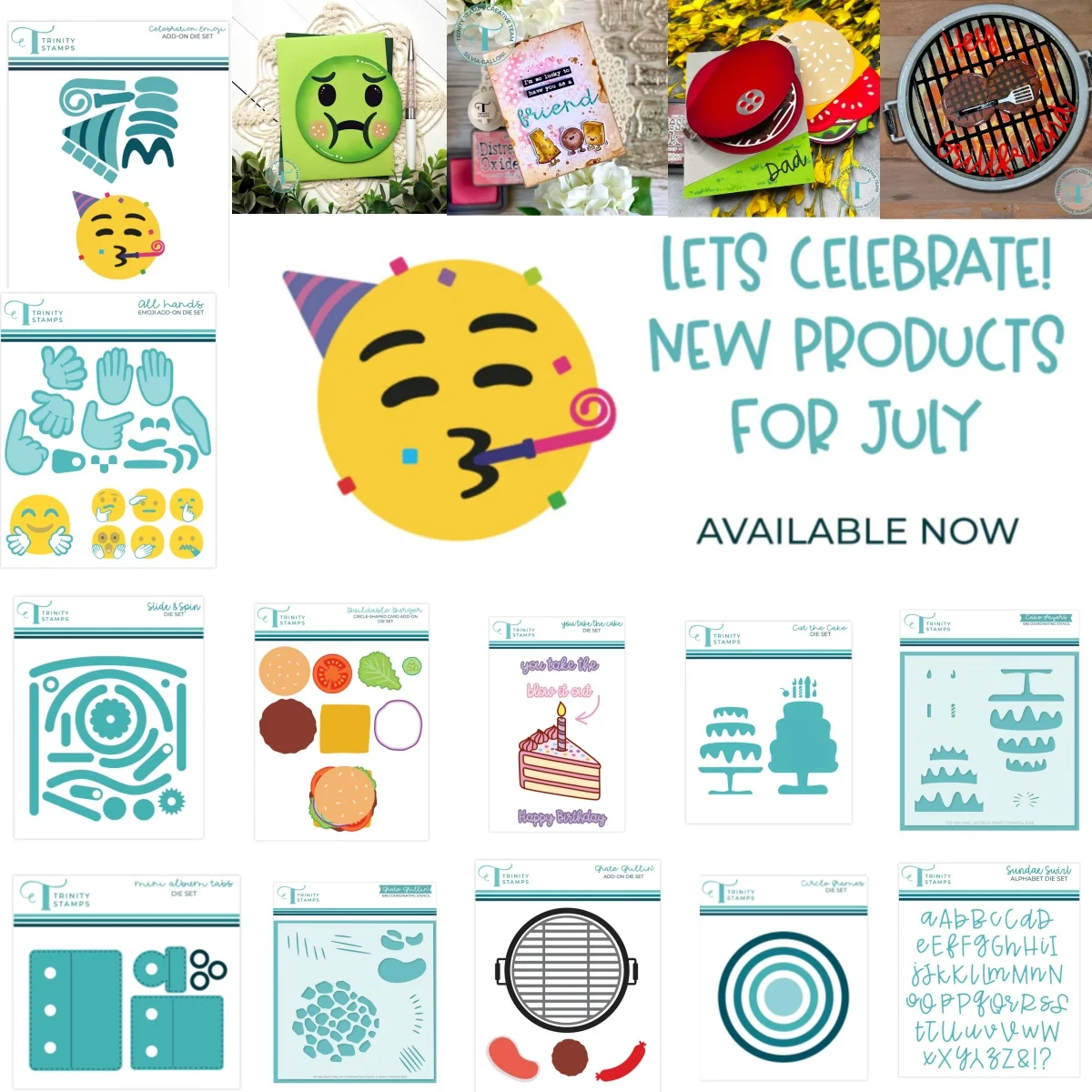 

Happy Brithday Summer Picnic Decorations Wildflowers NEW Circle Shaped Card Add-Ons Cutting Dies Stamps Stencil DIY Scrapbook