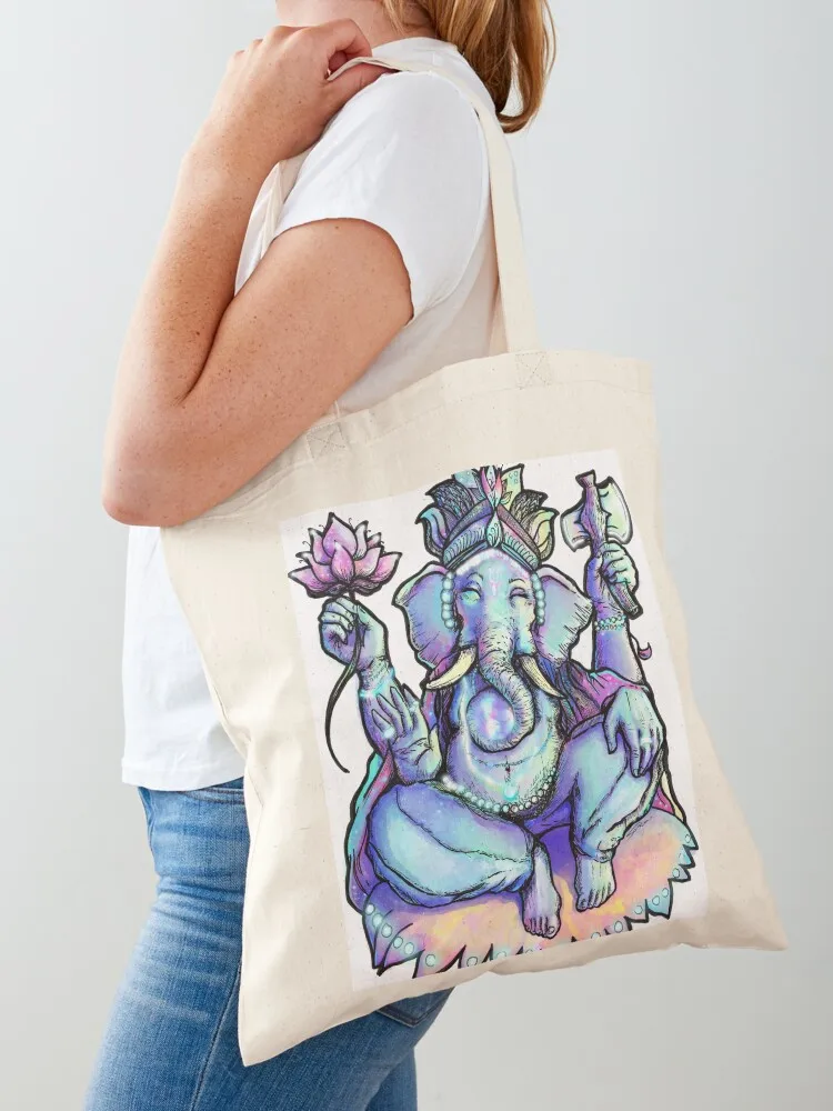 Ganesha Tote Bag Canvas shoulder bag hand bag Women's shopping