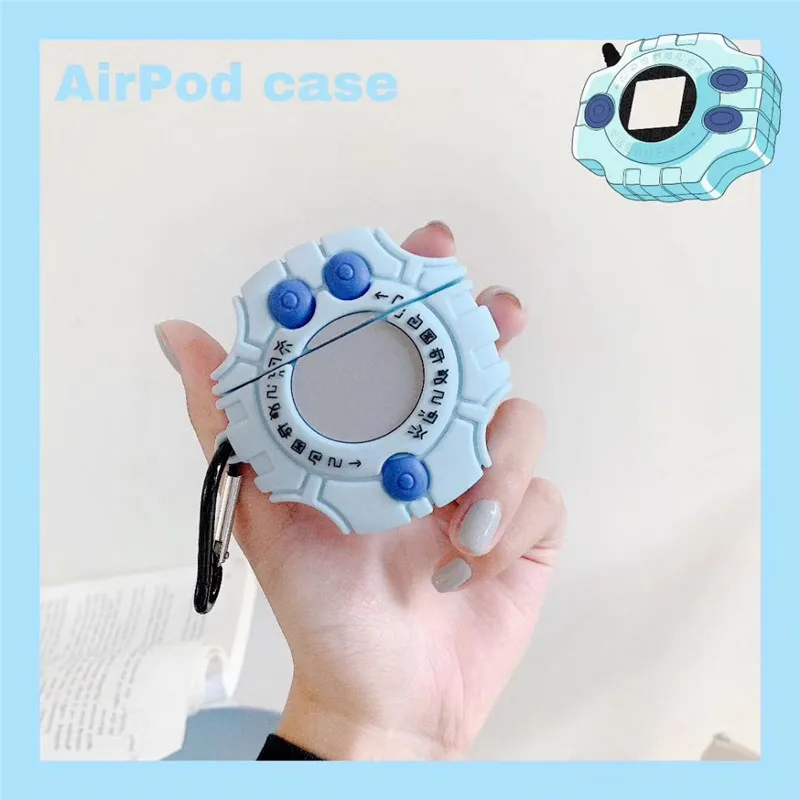 Funda para auriculares Anime Digital monster colgante para AirPods Pro 2a generación 4 funda para Apple AirPods 1 2 3 4 Digimon fundas protectoras