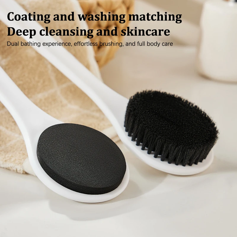 Lotion Applicator Body Wash Brush Padded Brush with Long Reach Handle Self Application for Back Feet Skin Cream Sunscreen