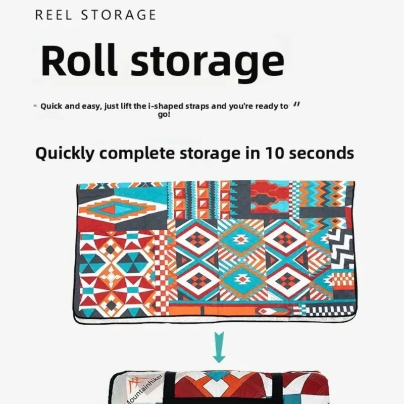 

Ультразвуковой складной коврик-покрывало MOUNTAINHIKER для пикника и кемпинга, портативный, с алюминиевой пленкой, для дома и улицы