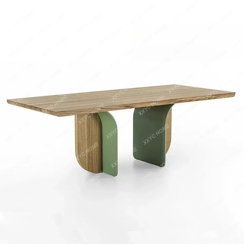 Y1 Medieval style solid wood dining table retro art Nordic  fashion high-end creative new models