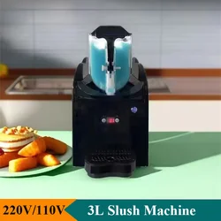 Single Tank Small Slush Machine Tabletop Slushie Blender 3L High Efficiency Mixing Machine Cold Drink Ice Equipment Home Use