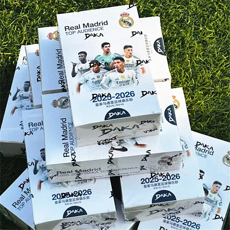 Tarjeta Coleccionable de Fútbol Daka Messi Mbappe Yamal 2025-2026 Real Madrid Barcelona Manchester Juventus Ale Milano Tarjeta de Jugador Estrella